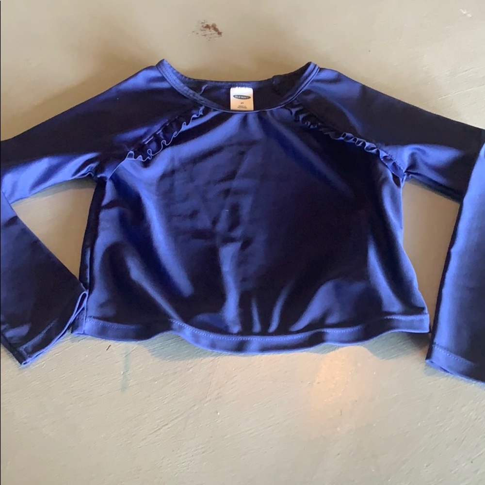 Navy Swim Rash Guard, 3T